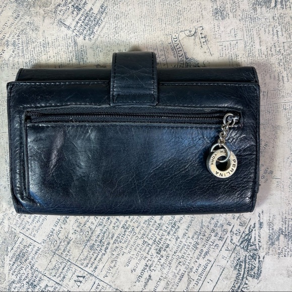 Vintage Perlina Trifold Leather Wallet - Picture 3 of 12